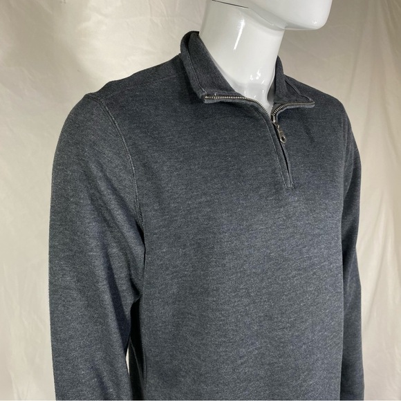 Apt.9 Men’s Gray 1/4 Zip Long Sleeve Pull Over - Picture 2 of 7